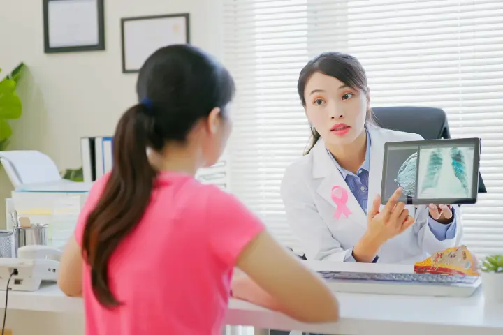 Doctor consulting patients, Breast Cancer Treatment, Breast Lumps, Breast Cancer Diagnosis, Beacon Hospital