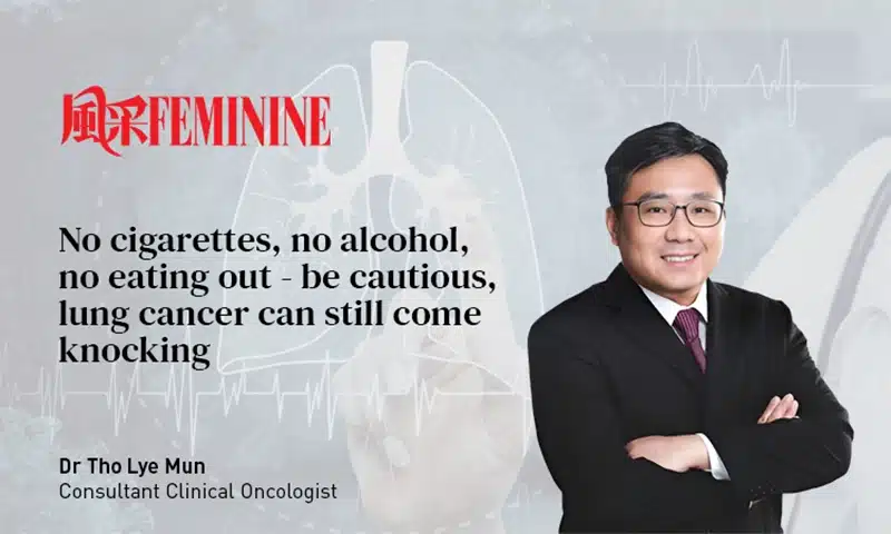 No cigarettes, no alcohol, no eating out – be cautious, lung cancer can still come knocking
