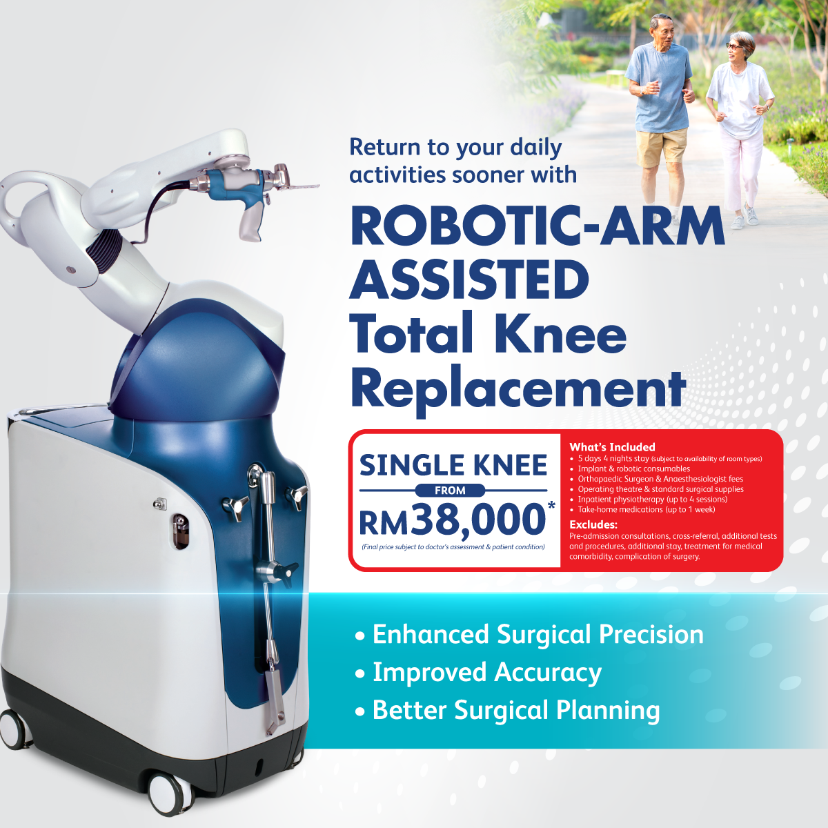 Robotic-Arm Assisted Total Knee Replacement